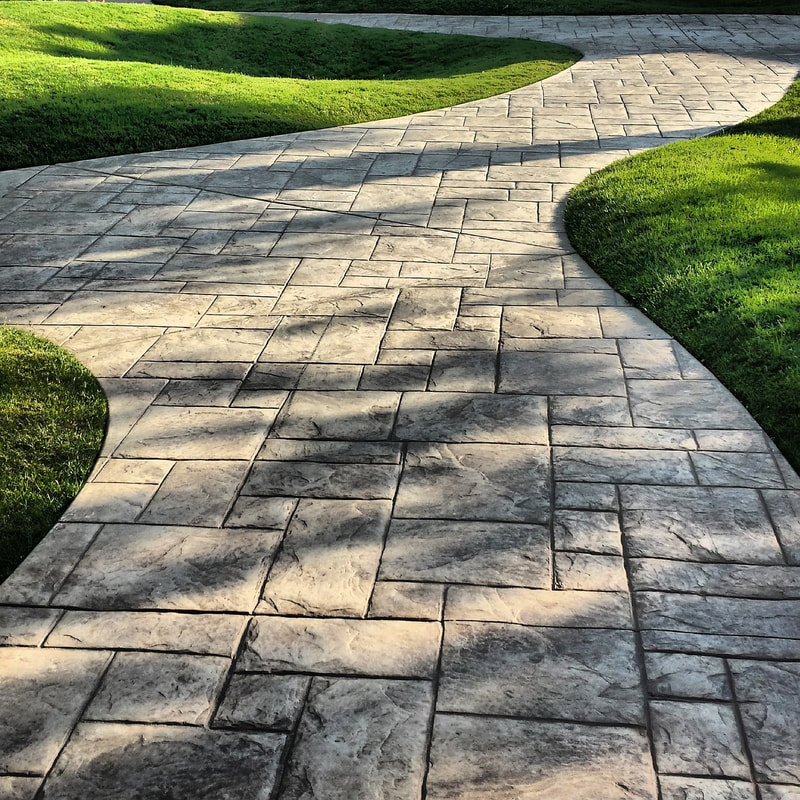 a stone pathway in fort mill
